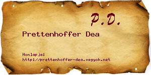Prettenhoffer Dea névjegykártya